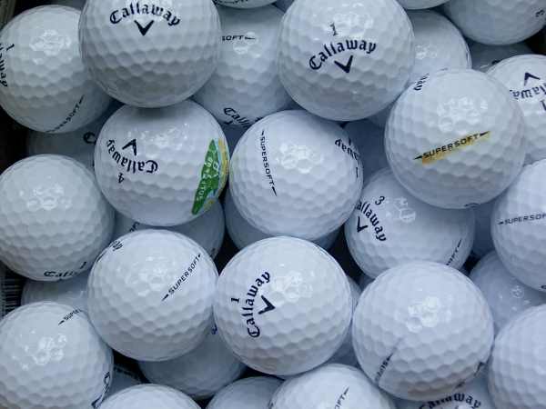 Callaway Supersoft Lakeballs - gebrauchte Supersoft Golfbälle AAA/AAAA-Qualität