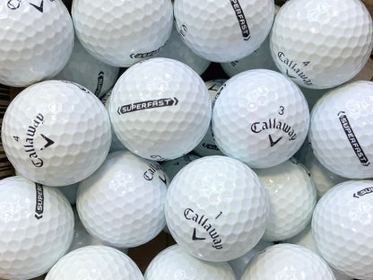 Callaway Superfast Lakeballs - gebrauchte Superfast Golfbälle AAA/AAAA-Qualität