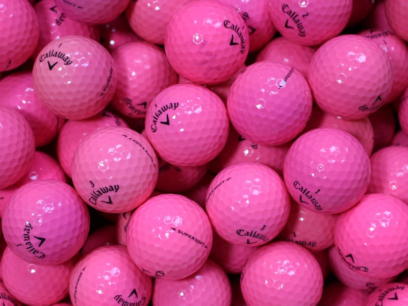 Callaway Supersoft Pink Lakeballs - gebrauchte Supersoft Pink Golfbälle AAA/AAAA-Qualität