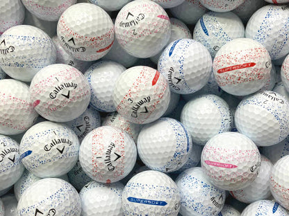 Callaway Supersoft Splatter 360 Bunt Lakeballs - gebrauchte Supersoft Splatter 360 Bunt Golfbälle AAAA-Qualität