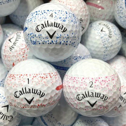 Callaway Supersoft Splatter 360 Bunt Lakeballs - gebrauchte Supersoft Splatter 360 Bunt Golfbälle Galerie