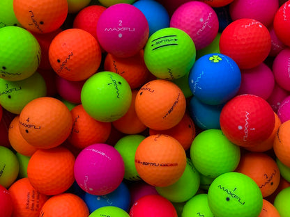 Maxfli SoftFli Matt Bunt Lakeballs - gebrauchte SoftFli Matt Bunt Golfbälle AAA/AAAA-Qualität