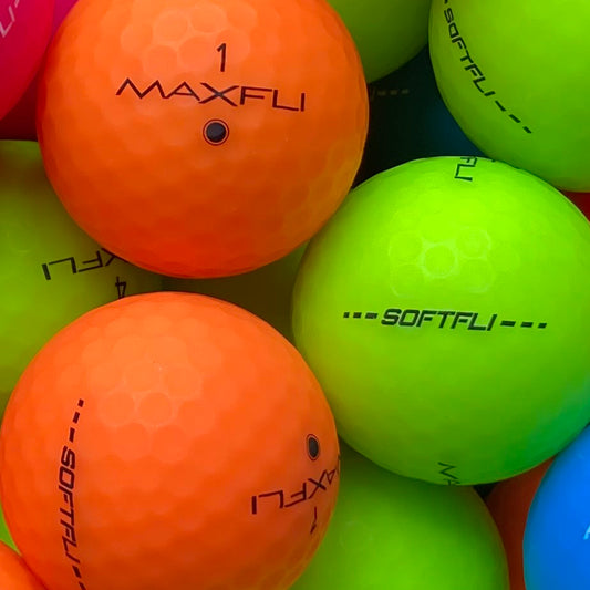 Maxfli SoftFli Matt Bunt Lakeballs - gebrauchte SoftFli Matt Bunt Golfbälle 