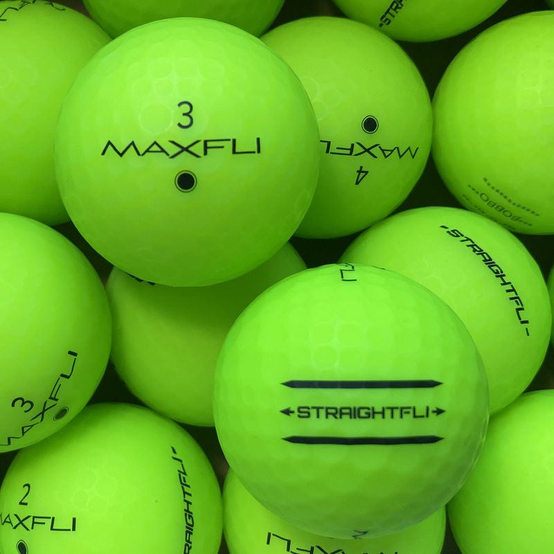 Maxfli StraightFli Matt Grün Lakeballs - gebrauchte StraightFli Matt Grün Golfbälle 