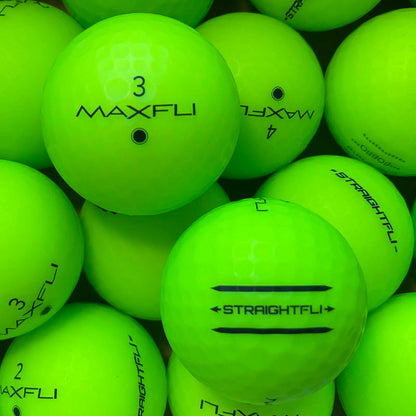 Maxfli StraightFli Matt Grün Lakeballs - gebrauchte StraightFli Matt Grün Golfbälle 