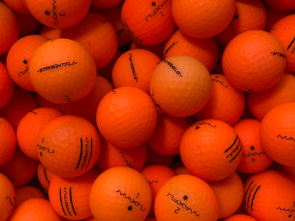 Maxfli StraightFli Matt Orange Lakeballs - gebrauchte StraightFli Matt Orange Golfbälle AA/AAA-Qualität