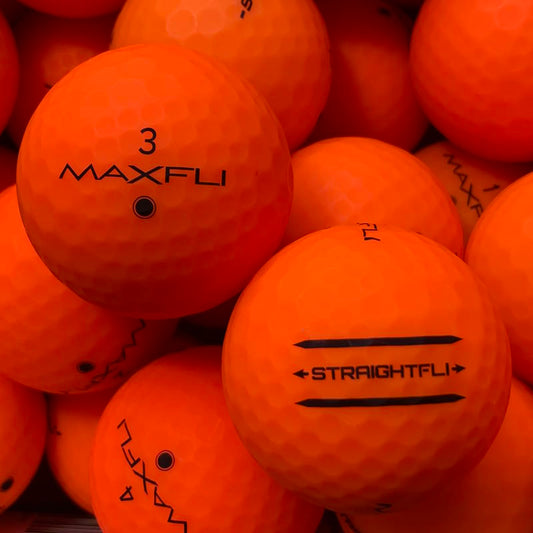 Maxfli StraightFli Matt Orange Lakeballs - gebrauchte StraightFli Matt Orange Golfbälle