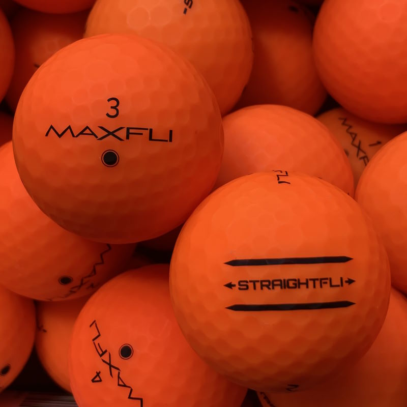 Maxfli StraightFli Matt Orange Lakeballs - gebrauchte StraightFli Matt Orange Golfbälle