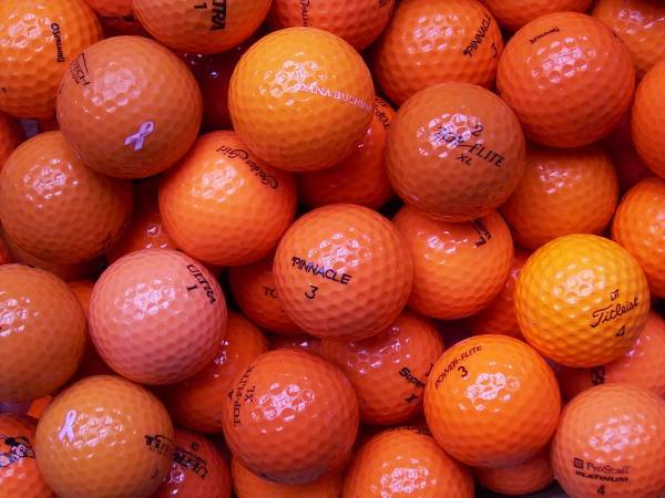 Marken Mix Orange Lakeballs - gebrauchte Mix Orange Golfbälle AAA/AAAA-Qualität