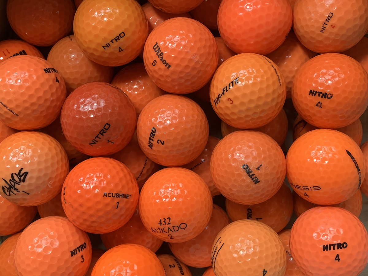 Marken Mix Orange Lakeballs - gebrauchte Mix Orange Golfbälle AAA/AAAA-Qualität