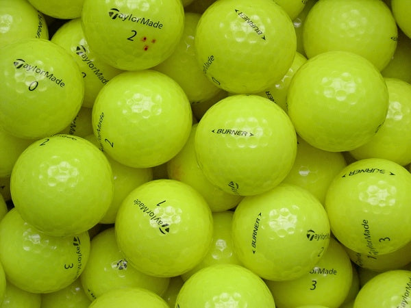 TaylorMade Burner Gelb Lakeballs - gebrauchte Burner Gelb Golfbälle AAA/AAAA-Qualität