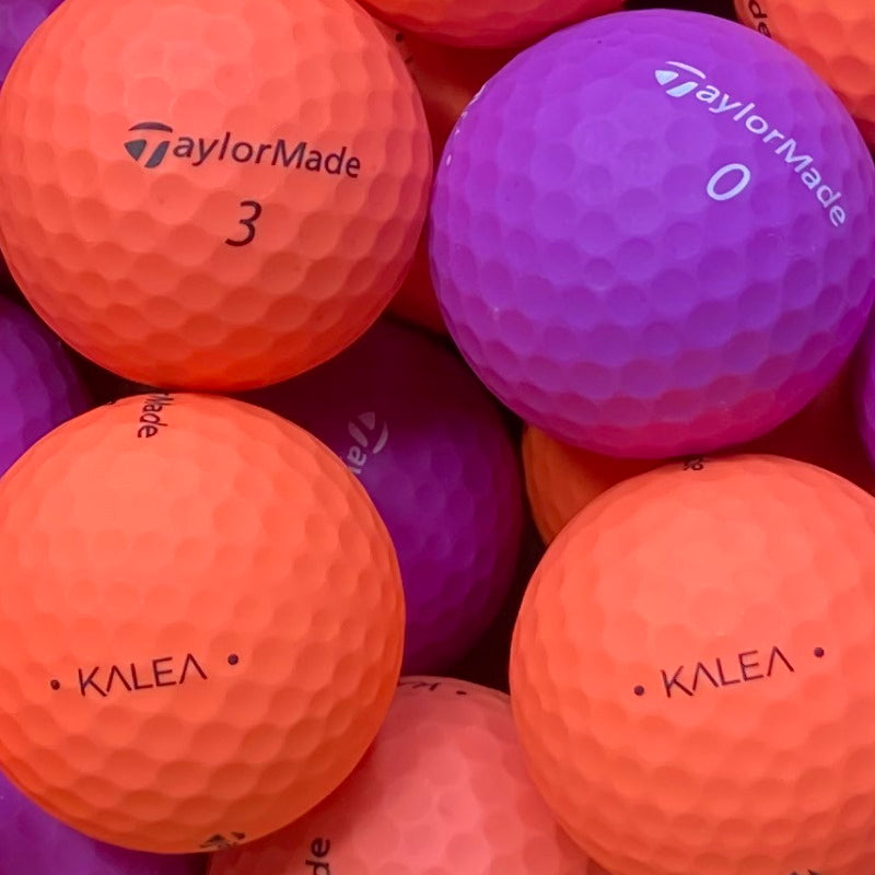 TaylorMade Kalea Matt Orange/Lila Mix Lakeballs - gebrauchte Kalea Matt Orange/Lila Mix Golfbälle 