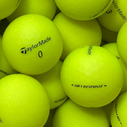 TaylorMade Soft Response Matt Gelb Lakeballs - gebrauchte Soft Response Matt Gelb Golfbälle 
