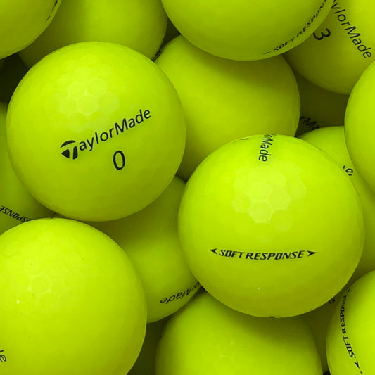TaylorMade Soft Response Matt Gelb Lakeballs - gebrauchte Soft Response Matt Gelb Golfbälle 
