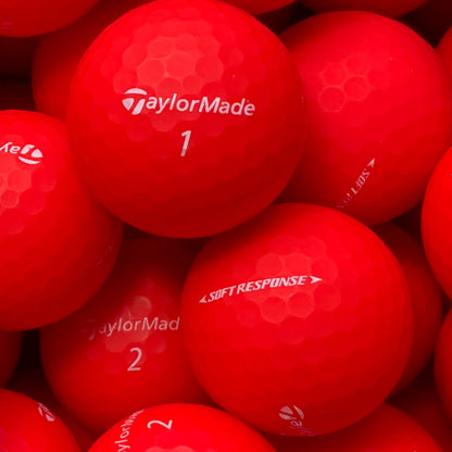 TaylorMade Soft Response Matt Rot Lakeballs - gebrauchte Soft Response Matt Rot Golfbälle