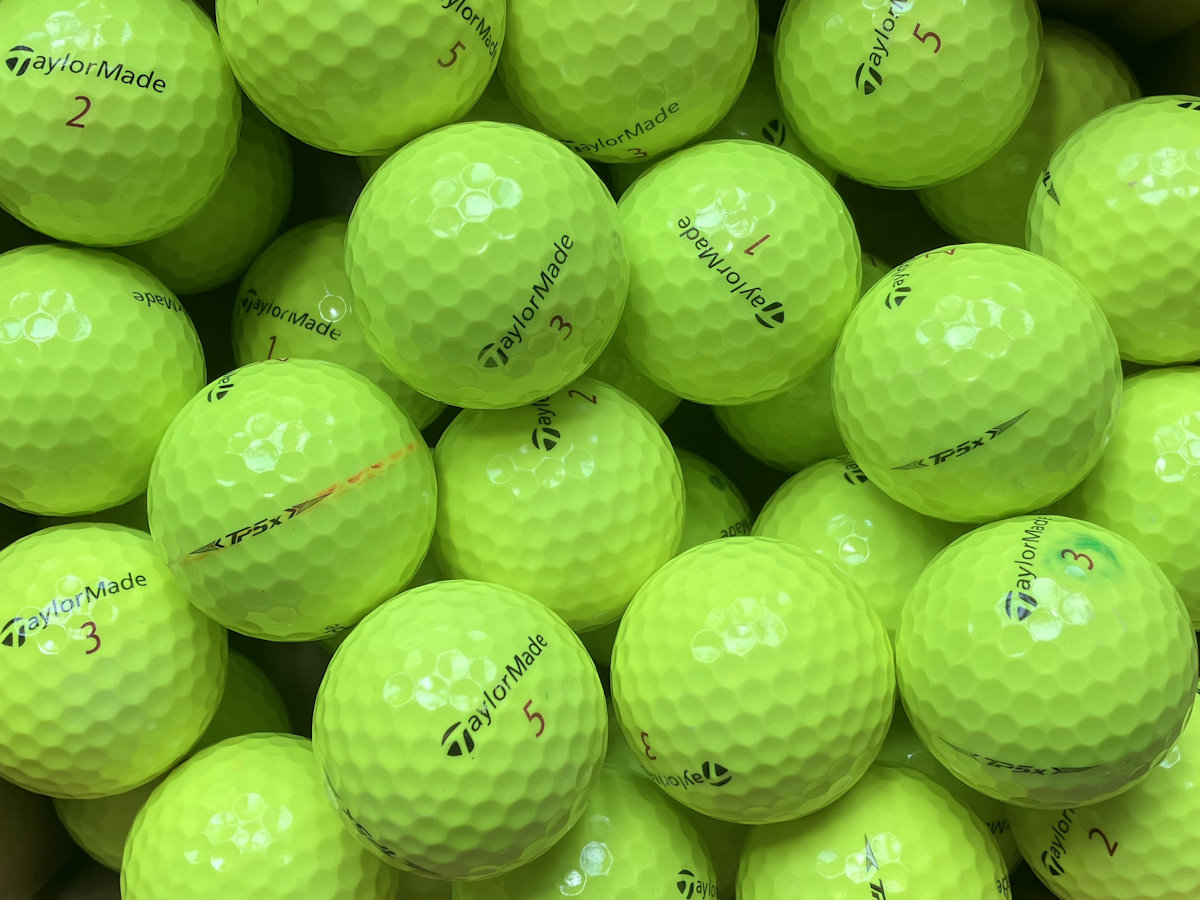 TaylorMade TP5x Gelb Lakeballs - gebrauchte TP5x Gelb Golfbälle AAA/AAAA-Qualität