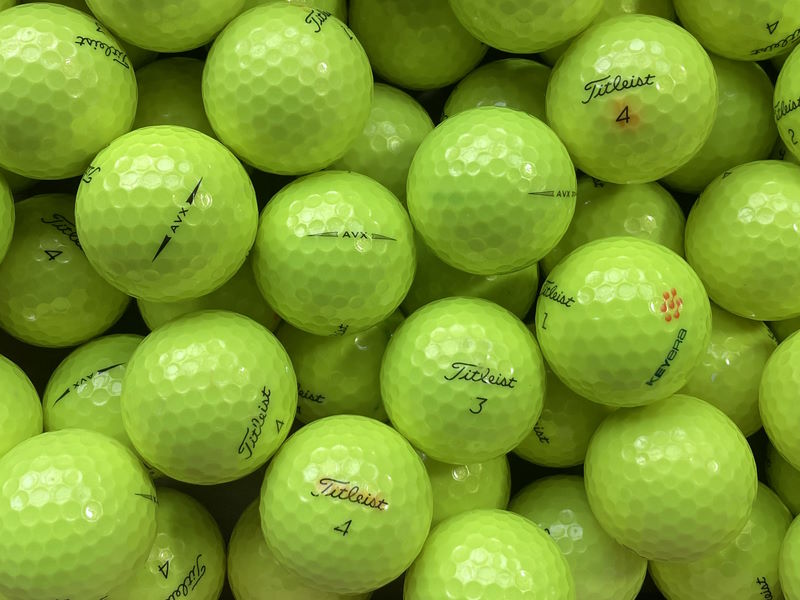 Titleist AVX Gelb Lakeballs - gebrauchte AVX Gelb Golfbälle AAA/AAAA-Qualität