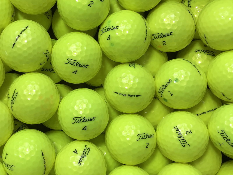 Titleist Tour Soft Gelb Lakeballs - gebrauchte Tour Soft Gelb Golfbälle AAA/AAAA-Qualität