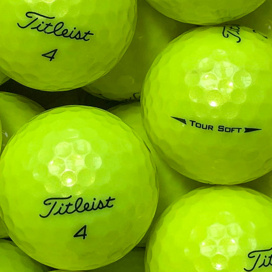 Titleist Tour Soft Gelb Lakeballs - gebrauchte Tour Soft Gelb Golfbälle 