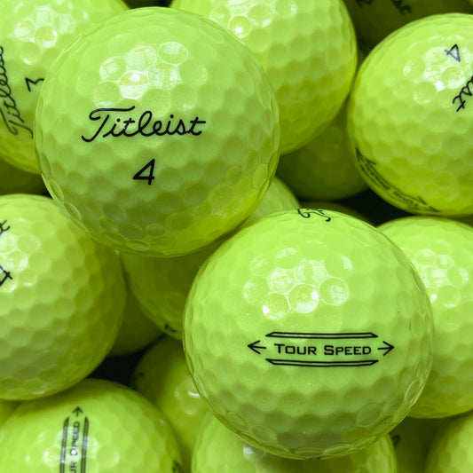 Titleist Tour Speed Gelb Lakeballs - gebrauchte Titleist Tour Speed Gelb Golfbälle