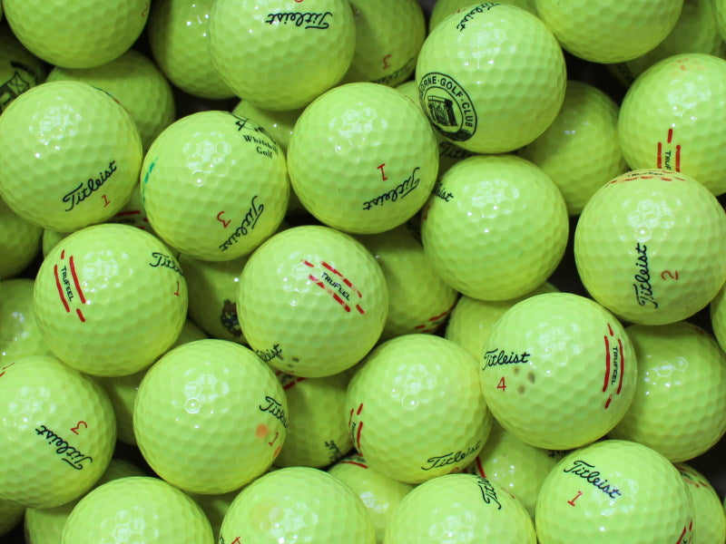 Titleist TruFeel Gelb Lakeballs - gebrauchte TruFeel Gelb Golfbälle AAA/AAAA-Qualität