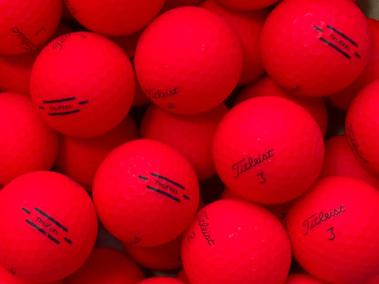 Titleist TruFeel Matt Rot Lakeballs - gebrauchte TruFeel Matt Rot Golfbälle AAA/AAAA-Qualität