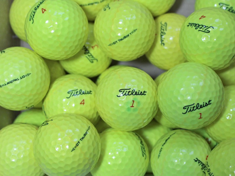 Titleist DT TruSoft Gelb Lakeballs - gebrauchte DT TruSoft Gelb Golfbälle AAA/AAAA-Qualität