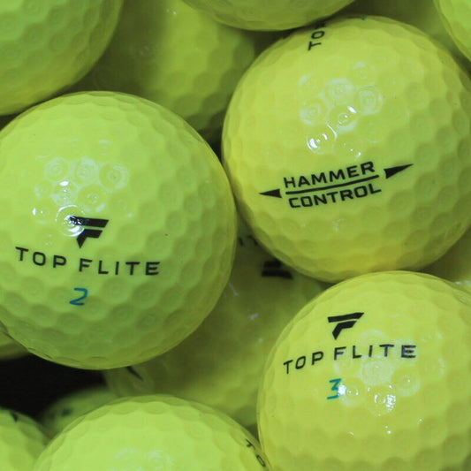 Top-Flite Hammer Control Gelb Lakeballs - gebrauchte Hammer Control Gelb Golfbälle 