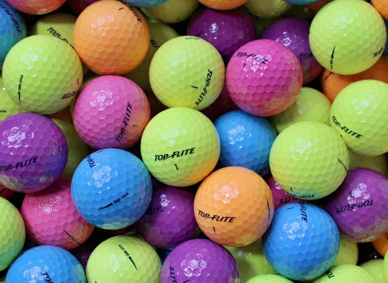 Top-Flite D2 Diva Bunt Lakeballs - gebrauchte D2 Diva Bunt Golfbälle AAAA-Qualität