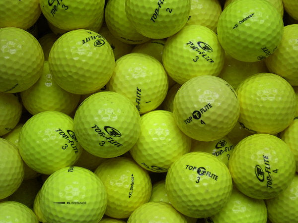 Top-Flite XL Distance Gelb Lakeballs - gebrauchte XL Distance Gelb Golfbälle AAA/AAAA-Qualität