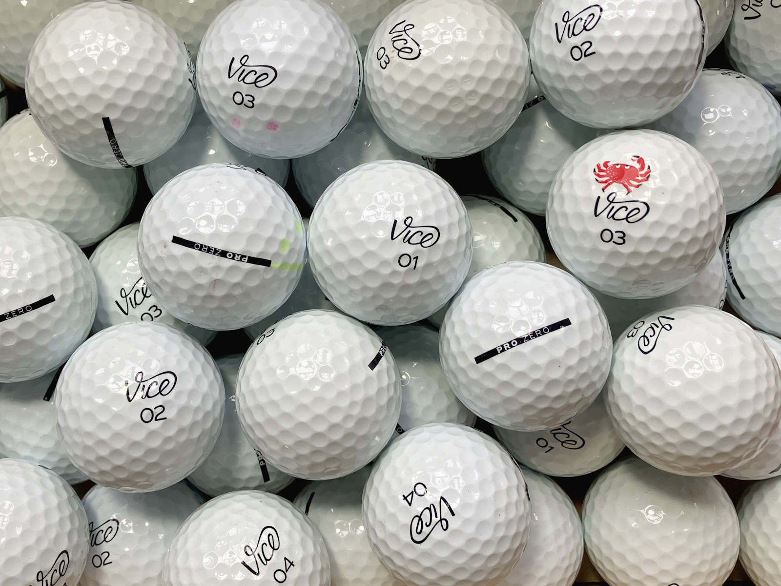 Vice Pro Zero Lakeballs - gebrauchte Pro Zero Golfbälle AAA/AAAA-Qualität