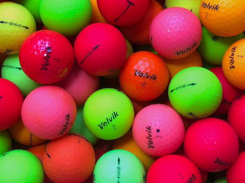 Volvik Vivid Bunt Lakeballs - gebrauchte Vivid Bunt Golfbälle AAA/AAAA-Qualität