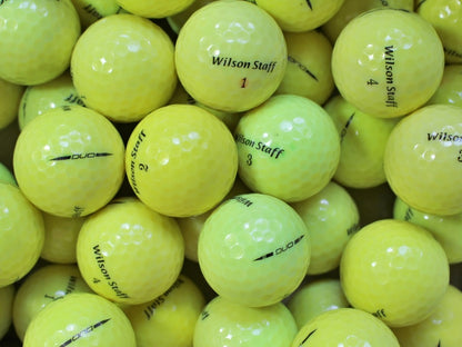 Wilson Staff DUO Gelb Lakeballs - gebrauchte Staff DUO Gelb Golfbälle AAA/AAAA-Qualität