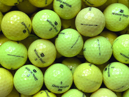 Wilson Staff Dx2 Soft Gelb Lakeballs - gebrauchte Staff Dx2 Soft Gelb Golfbälle AAA/AAAA-Qualität