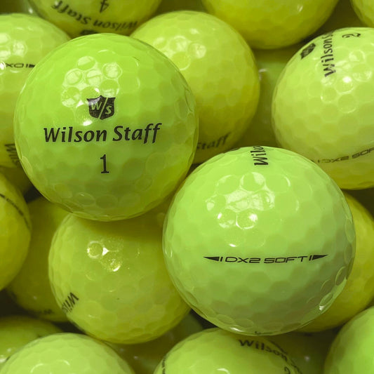 Wilson Staff Dx2 Soft Gelb Lakeballs - gebrauchte Staff Dx2 Soft Gelb Golfbälle